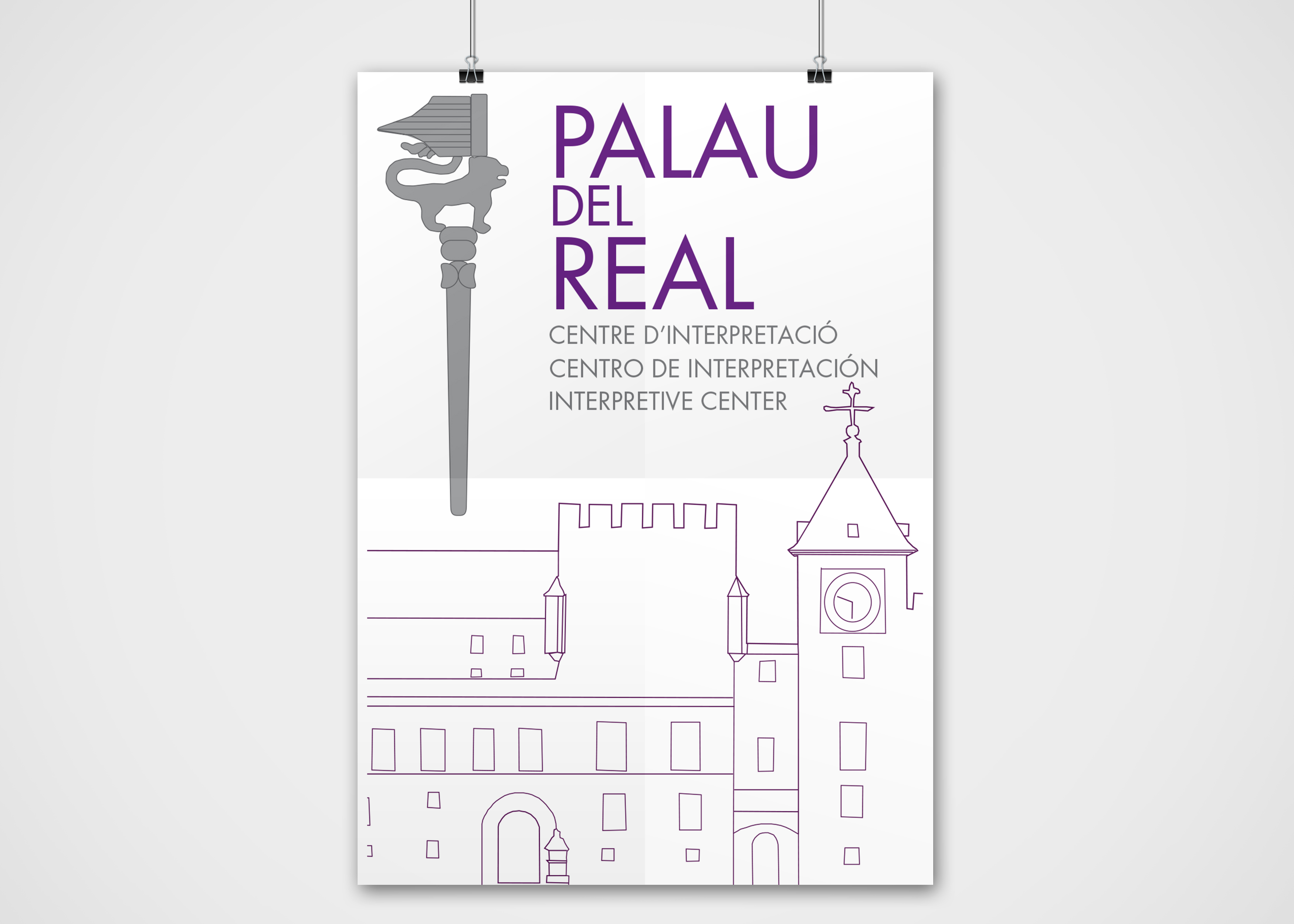 Cartel para el Centro de interpretación del Palau del Real en Valencia